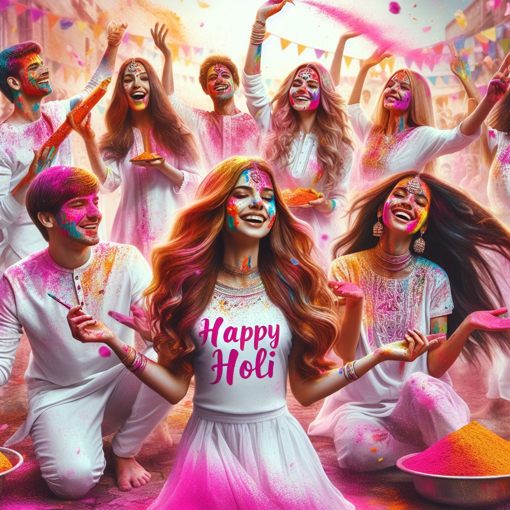 Holi AI Generated image